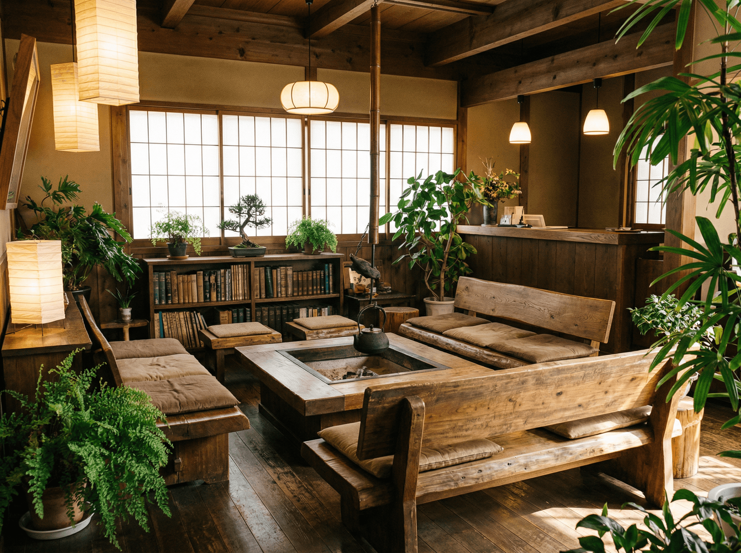 30年の歴史を感じる温かい待合室